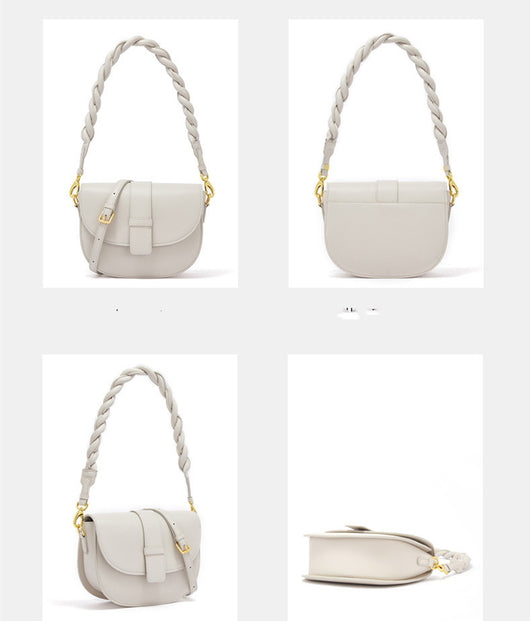 Bolso Crossbody de Cuero Redondo para Mujer - Image 16