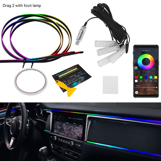 Barra LED Ambiental Oculta para Auto - Iluminación Personalizada - Image 6