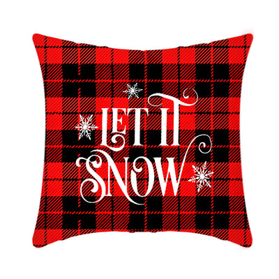 Funda de Cojín Navideño 45cm con Diseño de Reno y Papá Noel en Felpa Corta - Image 19