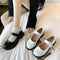Zapatos Mary Jane Planos Estilo Universitario para Mujer