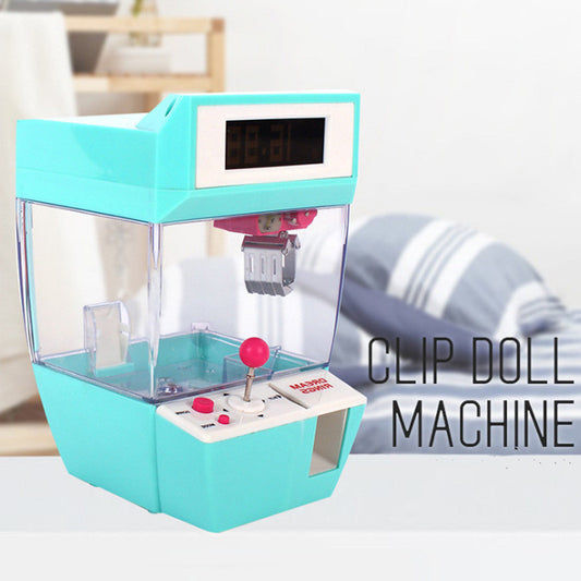 Reloj Despertador con Máquina Agarradora de Muñecas