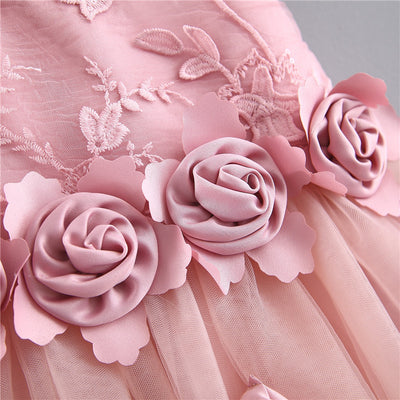 Vestido Infantil con Bordado Tridimensional para Niña - Image 12
