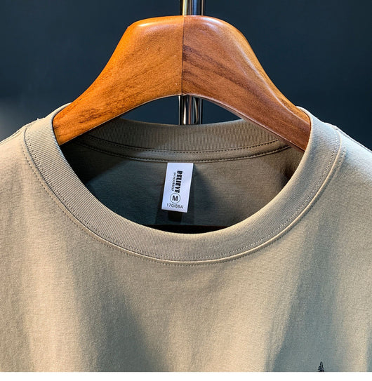 Camiseta Casual para Hombre Verano con Bordado Minimalista - Image 24