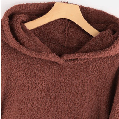 Suéter Acolchado Doble Faz con Capucha - Manga Larga Estilo Europeo - Image 4