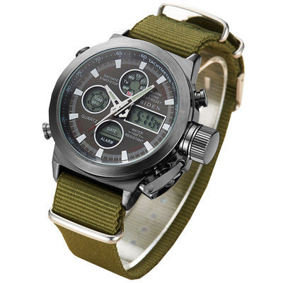 Reloj Militar Táctico Hombre Verde Ejército Analógico Digital