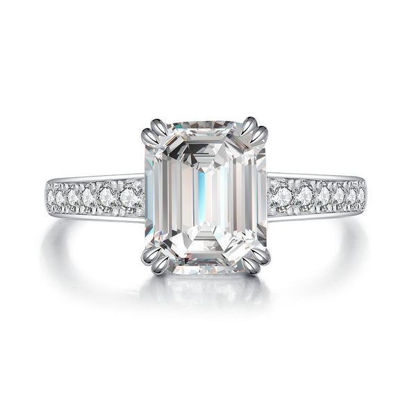 Anillo de Diamante Corte Pagoda para Novia - Image 4