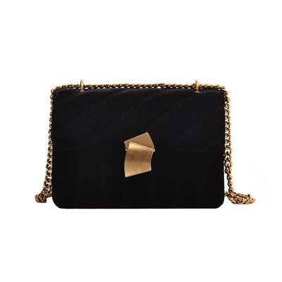 Bolso Bandolera Terciopelo Dorado con Cierre de Seguridad - Image 9