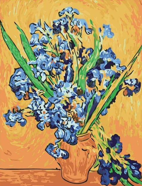 Kit de Pintura por Números Digital - La Noche Estrellada sobre el Ródano de Van Gogh - Image 7