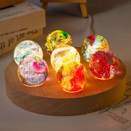 Esfera de Cristal Luminosa con Esmalte Colorido Creativo - Image 15