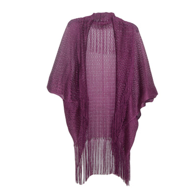 Capa de Viaje Étnica con Rayas Arcoíris para Mujer - Image 17
