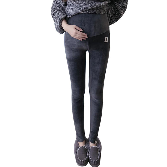 Pantalones de Maternidad Plus Terciopelo Grueso