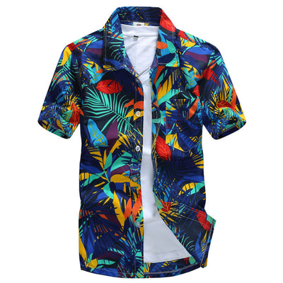 Camisa de Playa Manga Corta para Hombre - Comodidad de Verano - Image 10