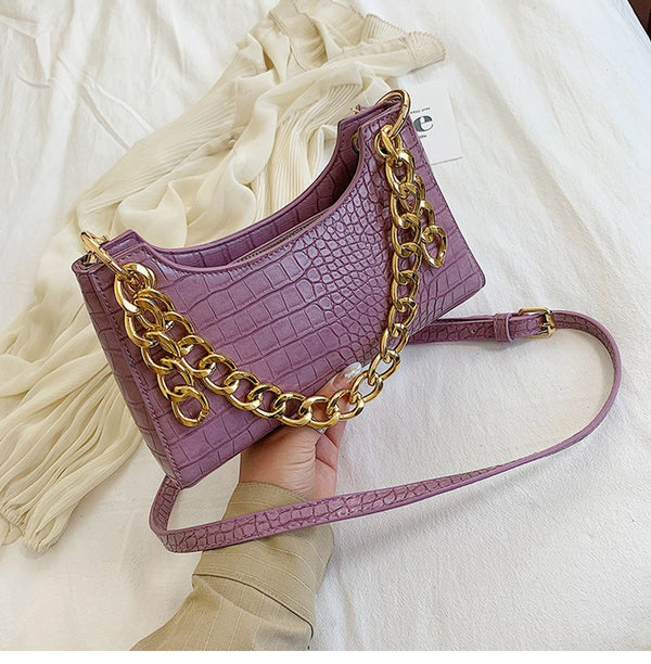 Bolso de Mano con Cadena Gruesa Axilar