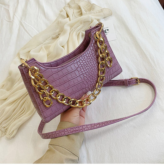 Bolso de Mano con Cadena Gruesa Axilar