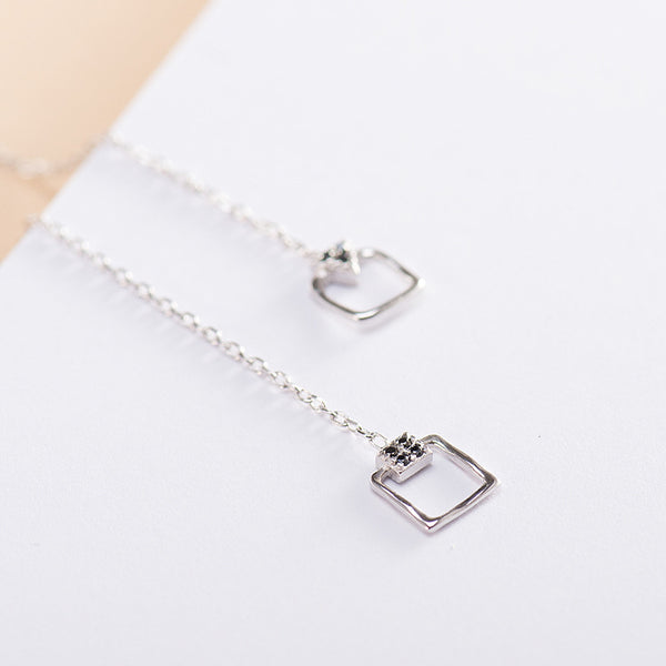 Aretes Largos con Diamantes Brillantes - Image 8