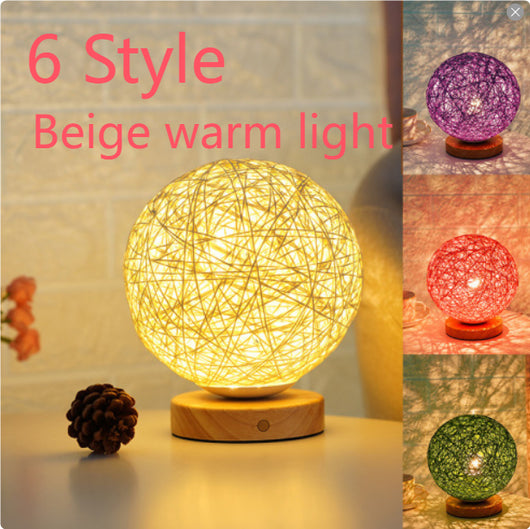 Lámpara LED Sepak Takraw Cielo Estrellado USB - Luz Nocturna Infantil de Mesita - Image 36