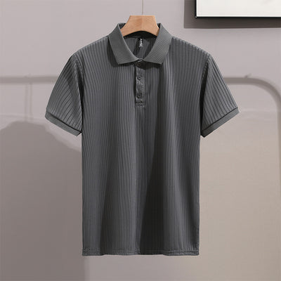 Camisa Ejecutiva Slim Fit de Manga Corta con Cuello Solapa - Image 10