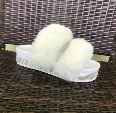 Pantuflas Brillantes Esponjosas con Plataforma y Cuña - Image 15