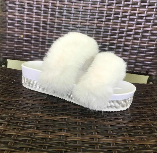 Pantuflas Brillantes Esponjosas con Plataforma y Cuña - Image 15