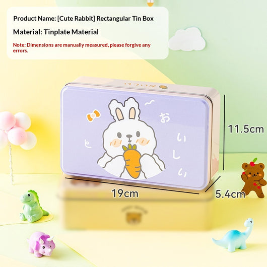 Caja de Almacenamiento Metálica Rectangular con Diseño Infantil - Image 7