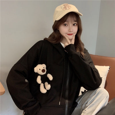 Sudadera con Cierre Estampado Oso - Image 7