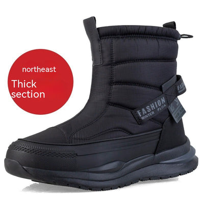 Zapatos Casuales para Hombre de Algodón Impermeables con Forro de Lana Invernal - Image 9
