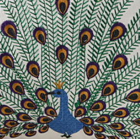 Almohada Decorativa de Pavo Real para Dormitorio - Image 2