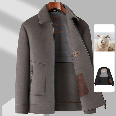 Chaqueta de Lana Pura con Forro de Plumón de Pato Desmontable - Image 7