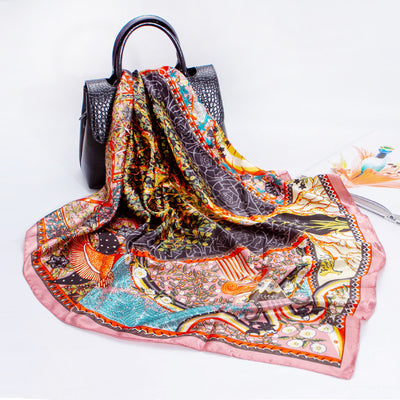 Pañuelo de Seda Estampado Europeo - Image 15
