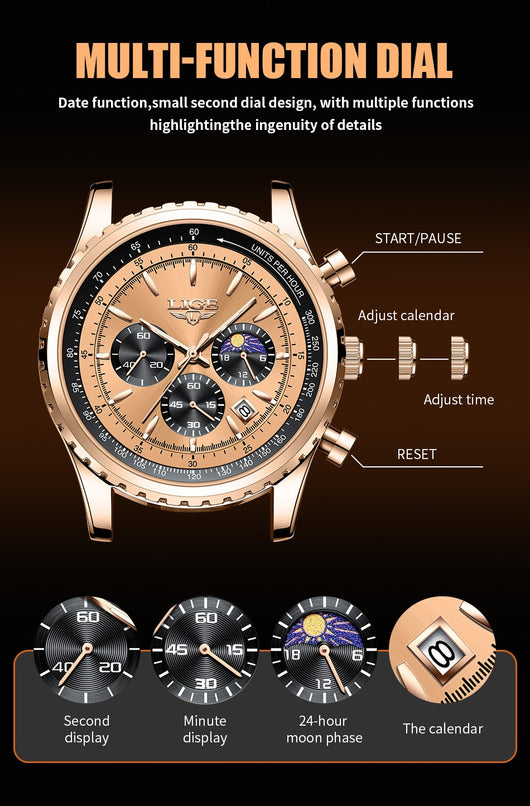 Reloj Deportivo Multifuncional Resistente al Agua para Hombre - Image 13