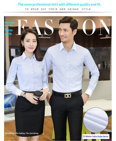 Camisa de Algodón Manga Larga para Hombre - Estilo Empresarial - Image 9