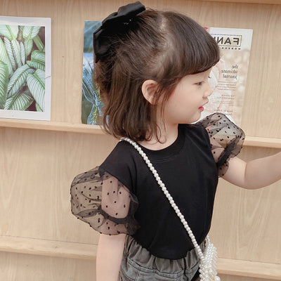 Blusa Infantil Wave Dot con Mangas Acampanadas - Image 6
