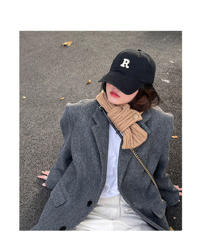 Pañuelo Liso Pequeño para Mujer - Estilo Coreano Otoño Invierno - Image 28