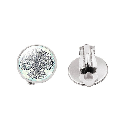 Aretes Árbol de la Vida con Gema Brillante - Image 16