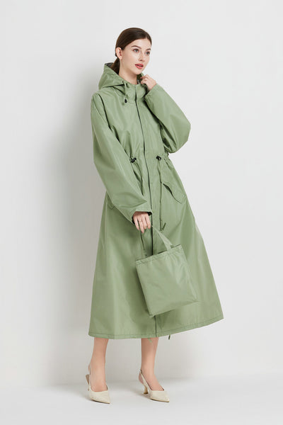 Gabardina Impermeable de Largo Medio para Mujer - Image 8