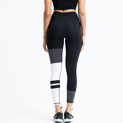 Pantalones deportivos de rayas en bloques de color para mujer - Image 12