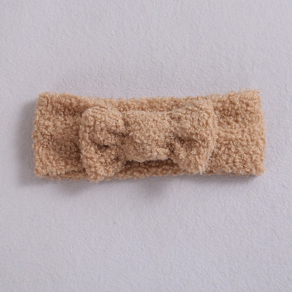Diadema Elástica para Bebé con Moño - Fleece Suave - Image 4