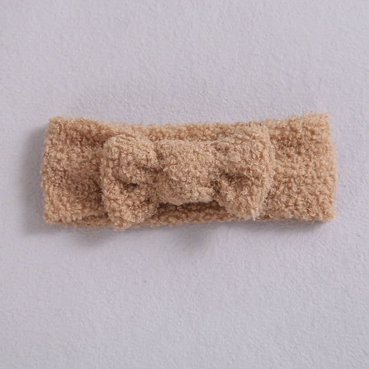Diadema Elástica para Bebé con Moño - Fleece Suave - Image 4