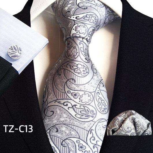 Traje de Tres Piezas Elegante para Hombre con Corbata, Pañuelo y Puños - Image 14