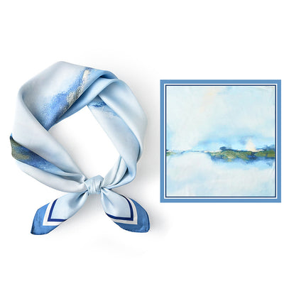 Pañuelo Cuadrado de Seda Premium Versátil para Mujer - Image 52