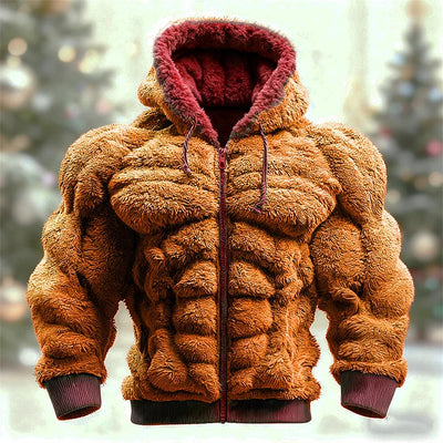 Sudadera Navideña de Franela para Hombre con Estampado Cuello Redondo - Image 16