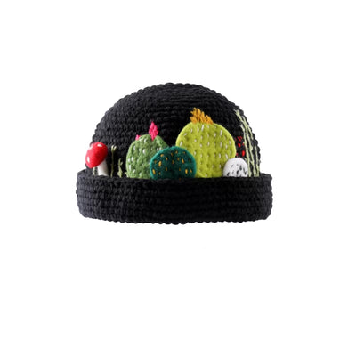 Gorro Tejido a Mano con Diseño de Suculenta - Image 5