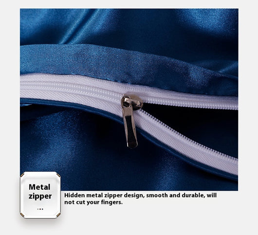 Juego de Cama Satén Doble Faz - Funda Nórdica y Sábanas de Seda Artificial Premium - Image 16
