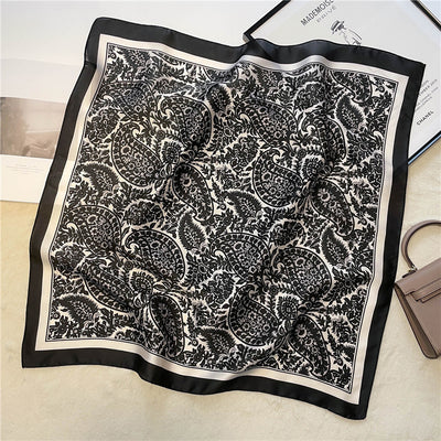 Pañuelo Vintage Cuadros Pájaros para Cuello - Diseño Clásico - Image 12