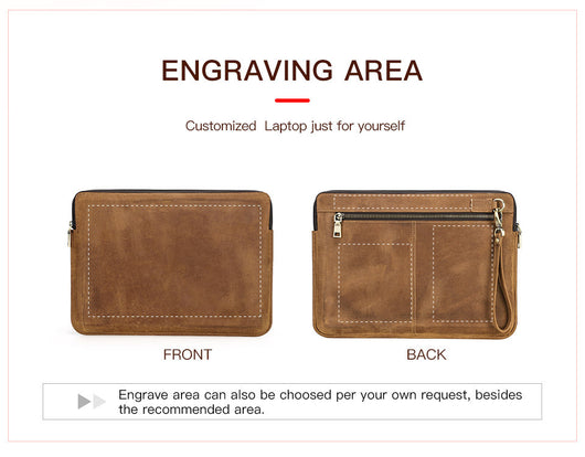 Funda Protectora para Laptop en Cuero Crazy Horse - Maletín Portátil Elegante - Image 24