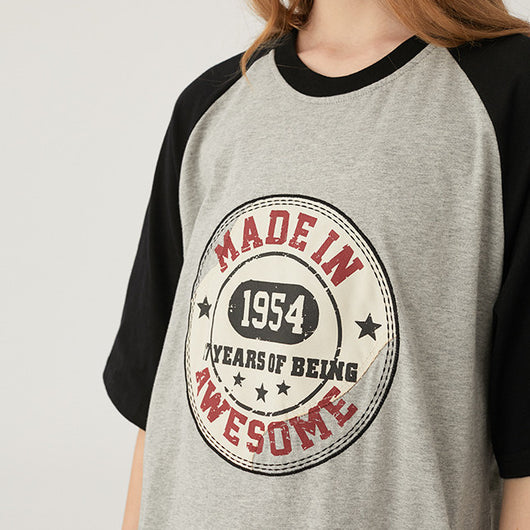 Playera Raglan Bicolor para Parejas - Manga Corta Hombre - Image 4