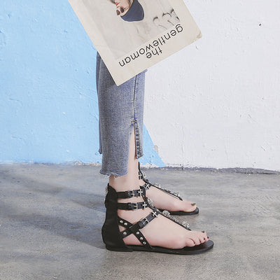 Sandalias de Espiga Tejida
