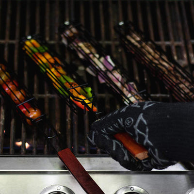 Accesorios BBQ Profesionales en Acero Inoxidable con Malla de Cocina - Image 4