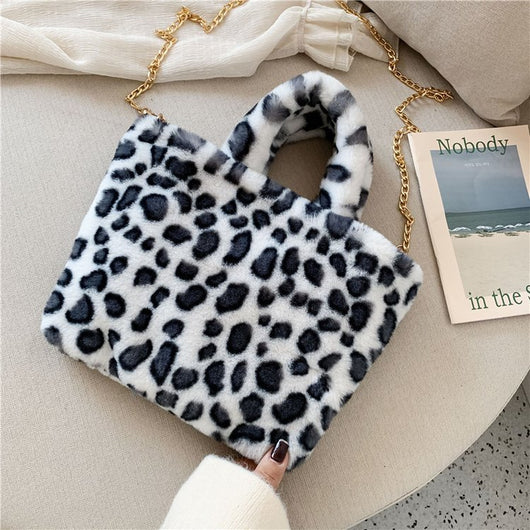 Bolso Tote Leopardo con Cadena y Correa Crossbody - Image 139