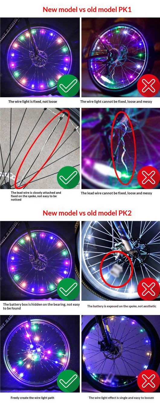 Accesorios Luminosos Coloridos para Bicicletas de Montaña - Image 15